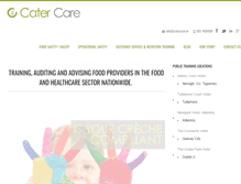 Tablet Screenshot of catercare.ie